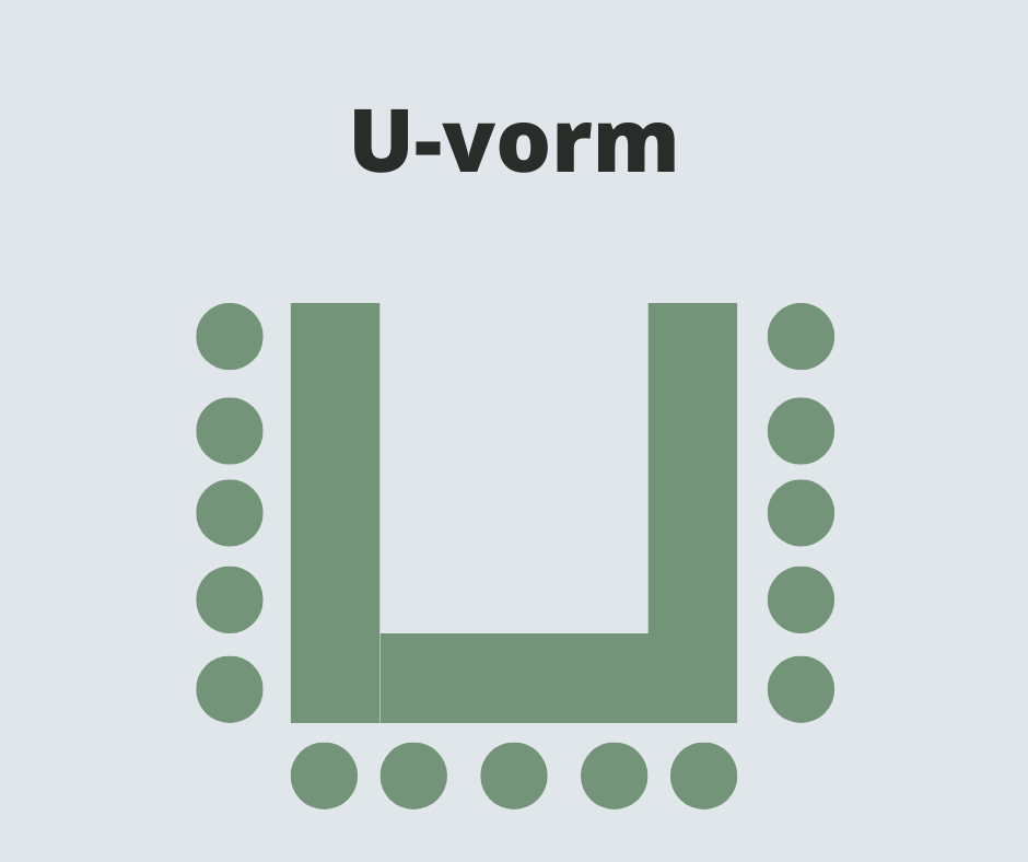 Raadzolder U-vorm - 26 personen